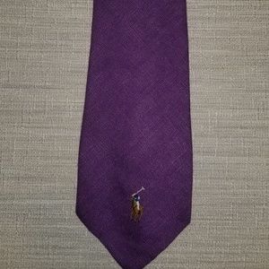 Vintage Ralph Lauren Polo handmade 100% linen tie